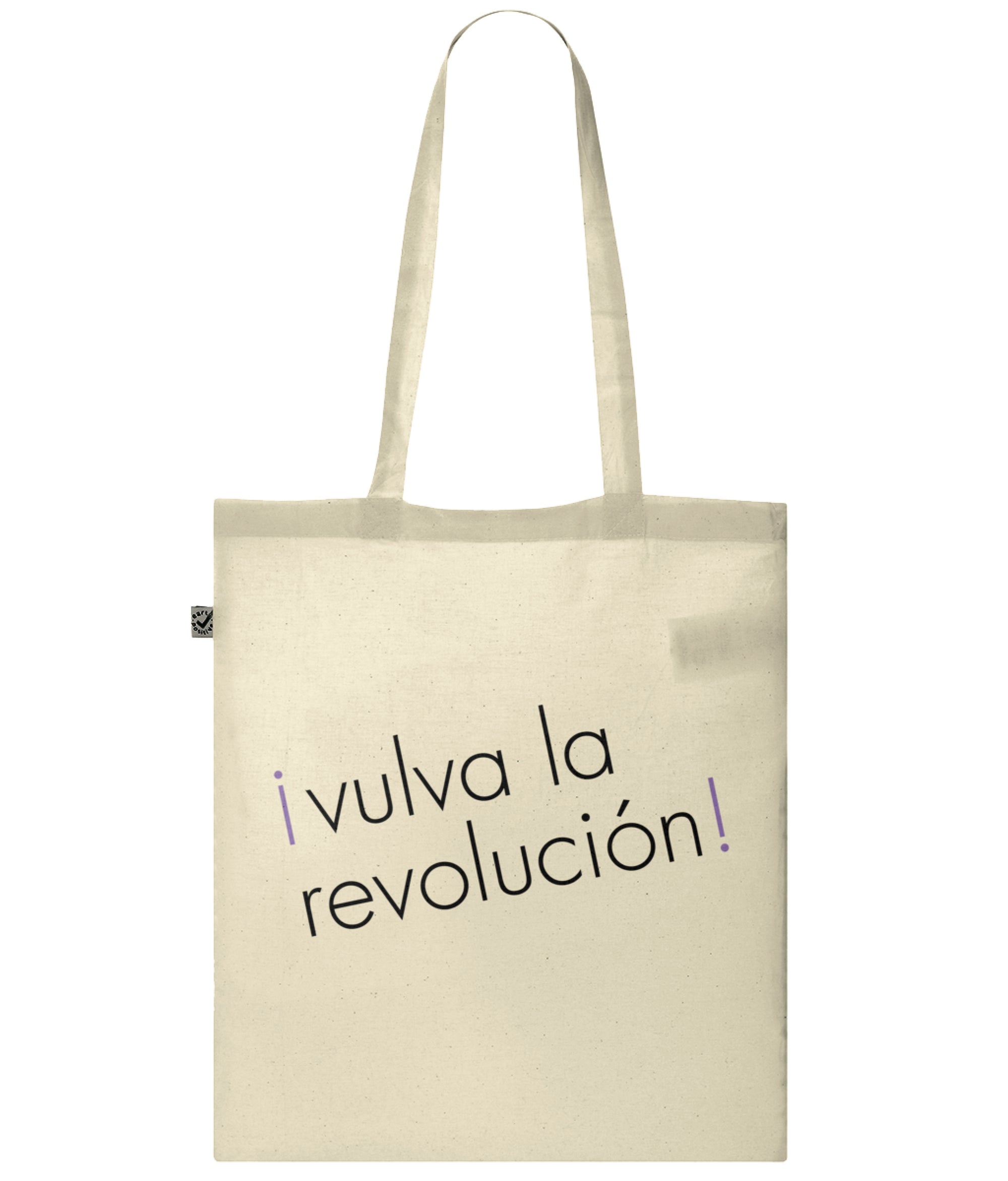 Vulva La Revolucion Organic Combed Cotton Tote Bag Natural