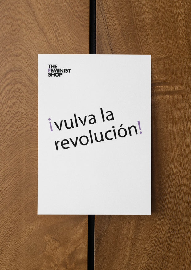 Feminist Postcard - Vulva la Revolucion