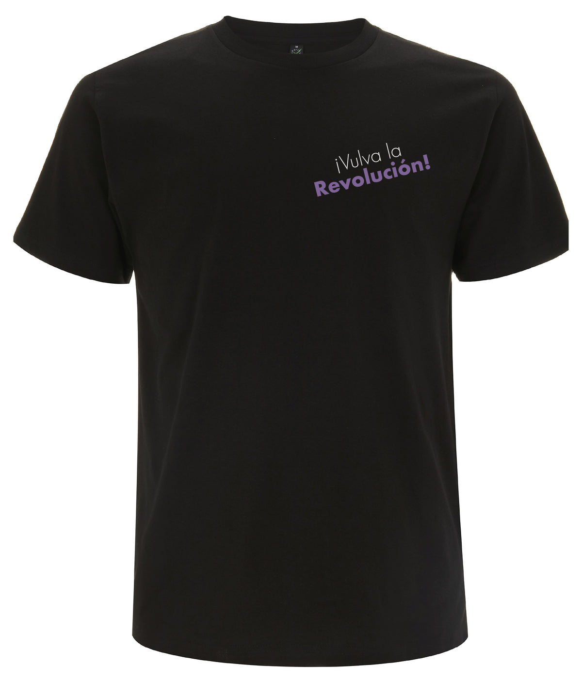 Vulva La Revolucion Organic Feminist T Shirt Black