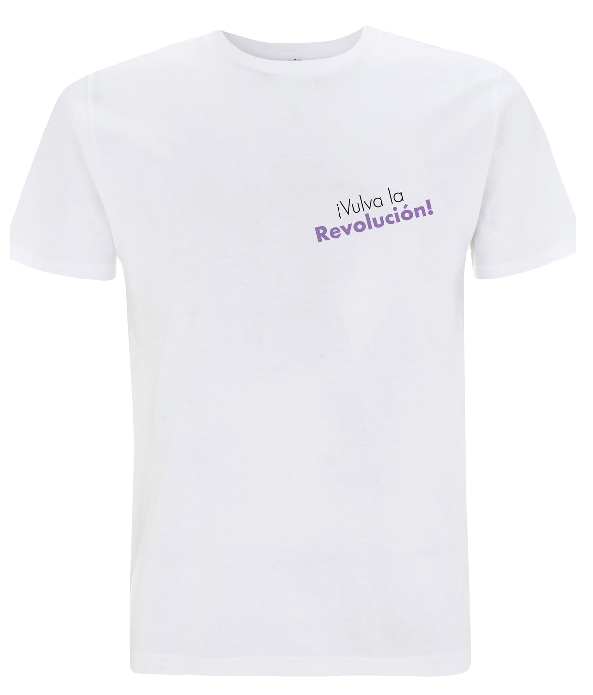 Vulva La Revolucion Organic Feminist T Shirt White