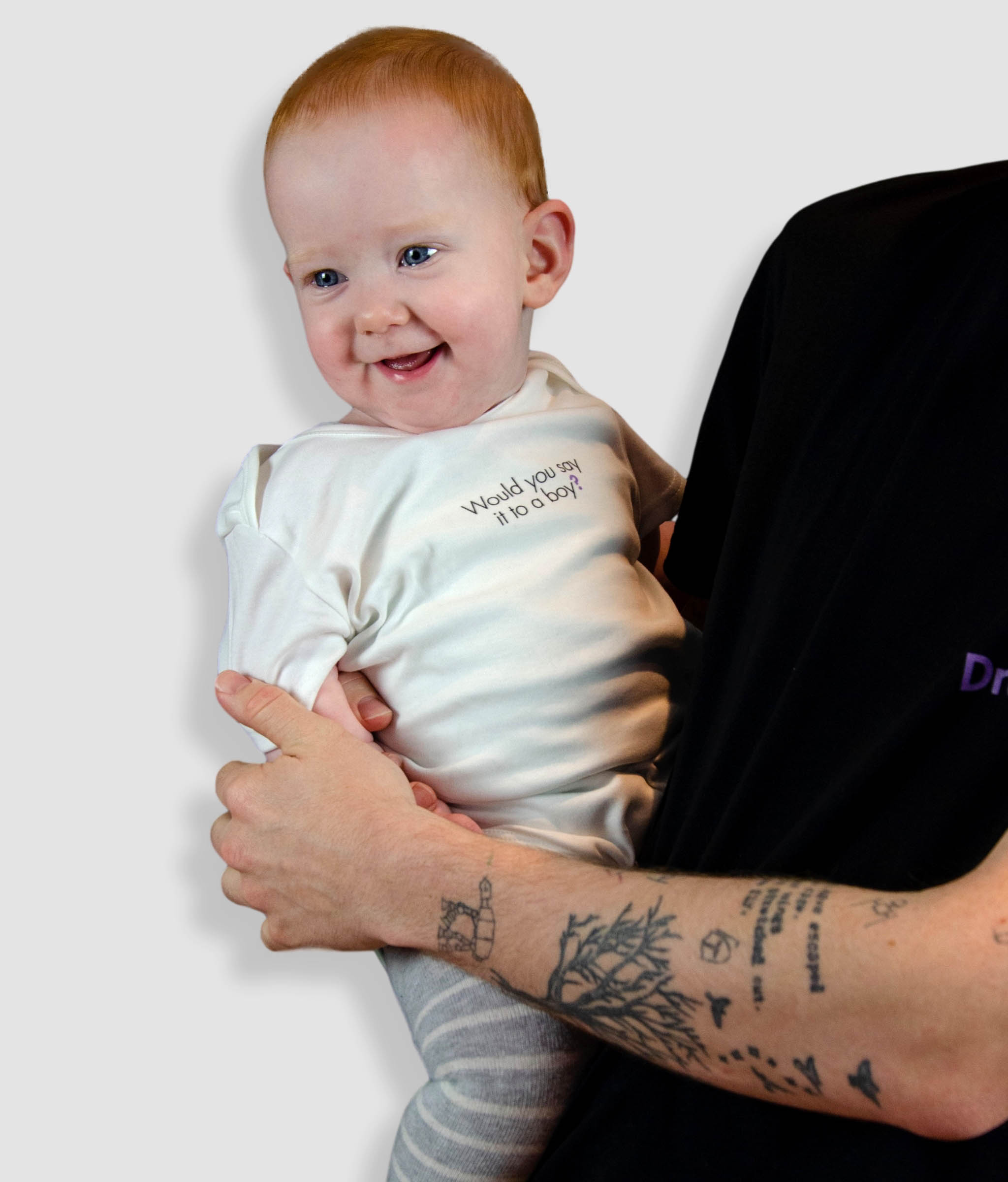 Feminist Babygrow - Would You Say It To A Boy, Bold