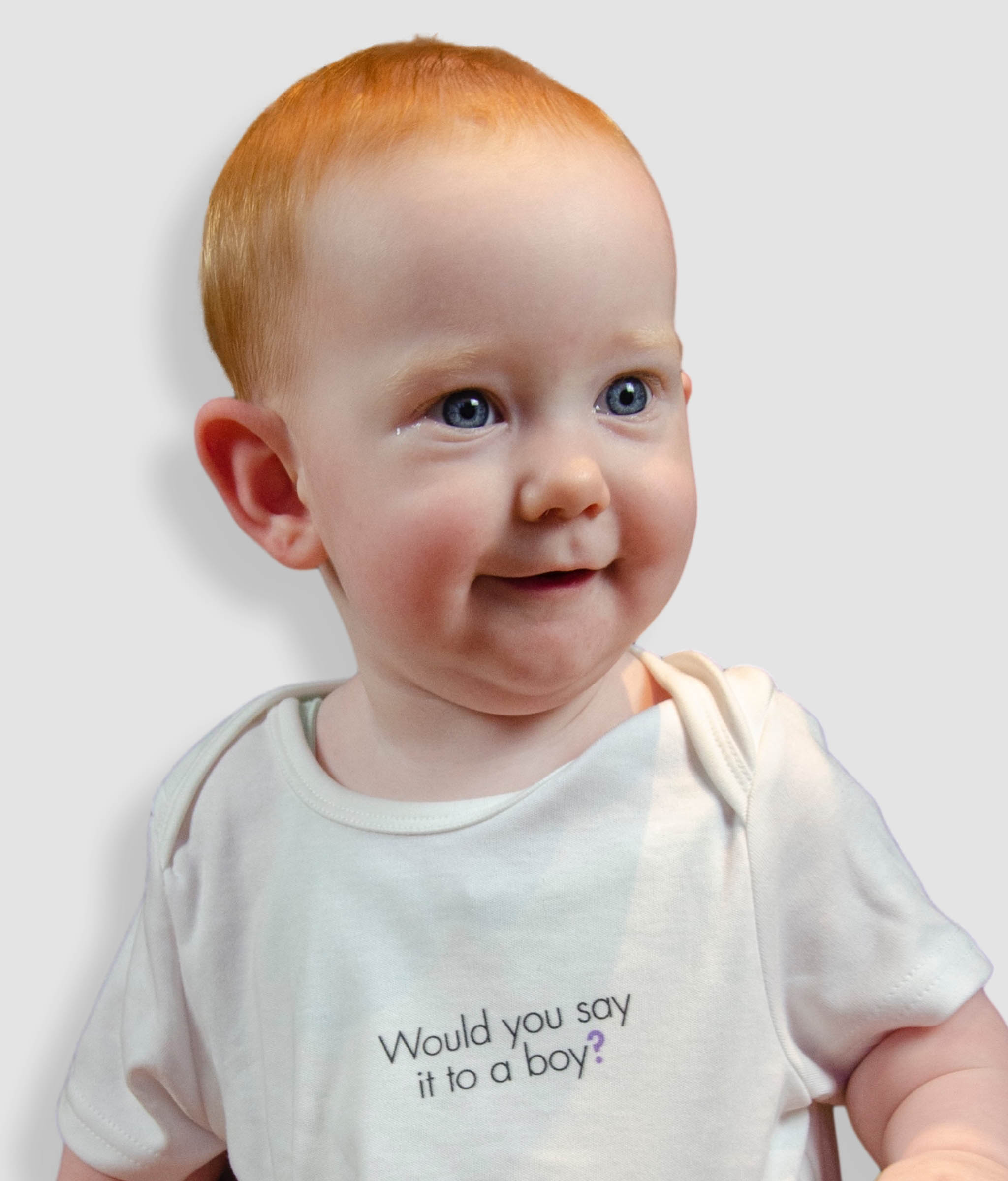 Feminist Babygrow - Would You Say It To A Boy, Bold
